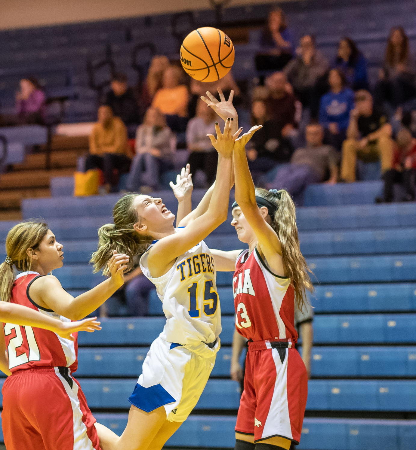 Friday night basketball action